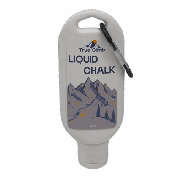 TrueClimb Liquid Chalk 50ml – schnelltrocknendes Flüssig-Chalk in Tube mit Karabiner
